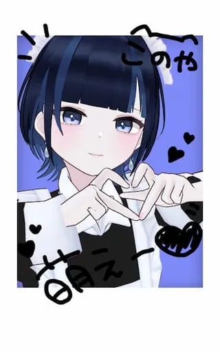 小乃谷いちるのチェキ風カード
