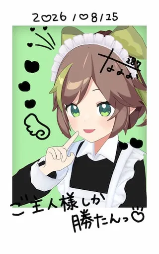 茅花ななのチェキ風カード